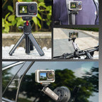 For DJI Osmo Action 5 Pro /4/3 Flymile Magnetic Quick Release Base With 1/4-inch Screw & 2-claw Interface, 1/4-inch Screw & 2-claw