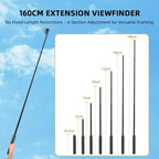 Extendable Selfie Stick Tripod For Action Cameras One-Button Quick Setup Monopod With Wide-Angle View, Flymile 1.4m, Flymile 1.6m