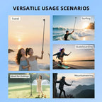 Extendable Selfie Stick Tripod For Action Cameras One-Button Quick Setup Monopod With Wide-Angle View, Flymile 1.4m, Flymile 1.6m