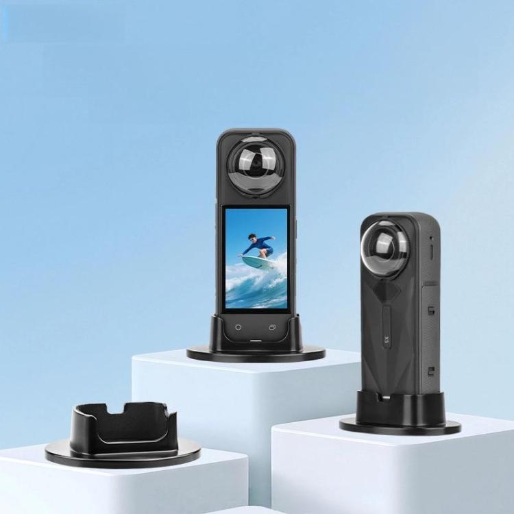 For Insta360 X5  Flymile Anti-Slip Base Plastic Desktop Stand Stable Camera Holder