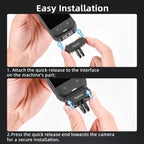 Flymile Plastic Magnetic Quick-Release Base For Insta360 Ace Pro 2/X5/X4/X3/X2/Ace Pro/Ace, 2-claw