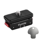 Flymile Magnetic Quick-Release Base 1/4 Inch Thread Foldable Extension Kit for Insta360 Ace Pro 2/Ace Pro/Ace/X5/X4/X3/X2, 1/4 Inch Thread Foldable Kit