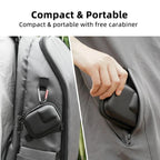 Flymile PU Mini Camera Case with Carabiner For Caged DJI Action 3/4/5 Pro/Insta360 Ace Pro 2/1/GoPro