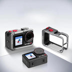 For DJI Osmo Action 5 Pro/4/3 Flymile Metal Protective Cage with Cold Shoe Mount, AC5011 Cage