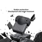 For DJI Osmo 360 Action Camera CYNOVA Silicone Lens Cap Shockproof Anti-Scratch Protective Case, Lens Cap