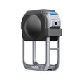 For DJI Osmo 360 TELESIN Aluminum Alloy Protective Cage Expansion Frame with Lens Cover, Aluminum Alloy Cage