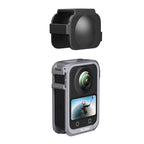 For DJI Osmo 360 TELESIN Aluminum Alloy Protective Cage Expansion Frame with Lens Cover, Aluminum Alloy Cage