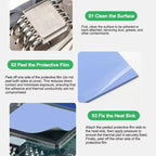 100pcs /Box Soft Compressible Insulating Thermal Silicone Sheet For Various Electronic Devices Components, RL-098