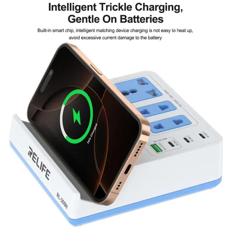 RELIFE RL-309H 72W Smart Wireless Faet Charging Socket, US Plug, EU Plug