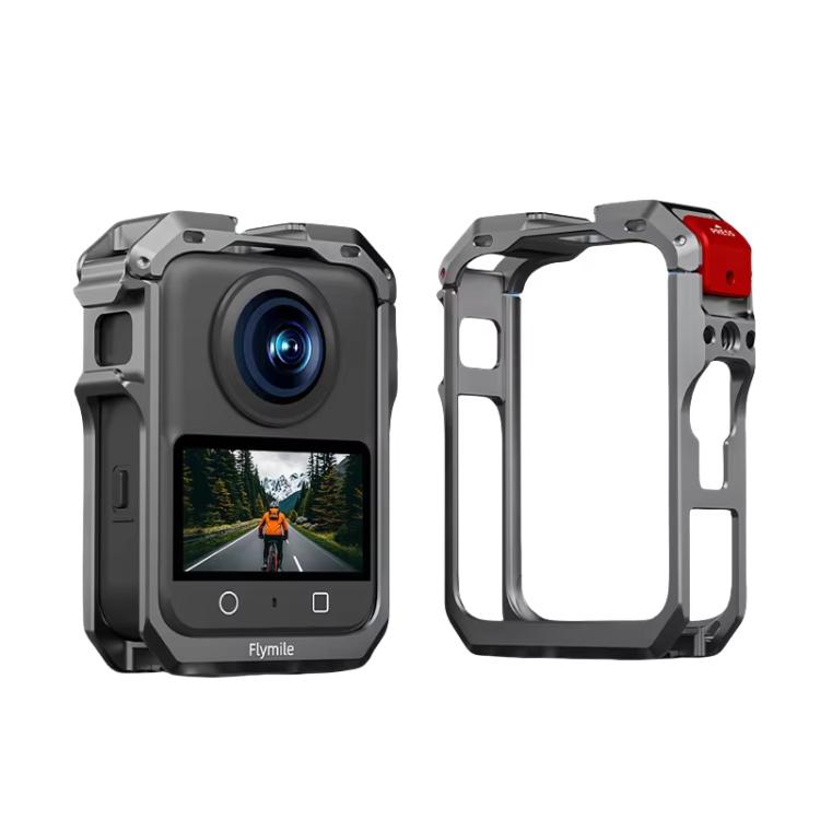For DJI Osmo 360 Flymile Dual Cold Shoe Metal Quick-Release Cage With Lens C, FLY042_2, FLY042_1