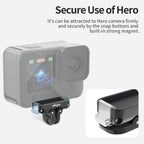 aMagisn Magnetic Quick Release Adapter for GoPro HERO13/12/11/10/9/8/11 Mini/MAX, 2-in-1 Kit, Separate Top Mount Plate, Separate Base Unit