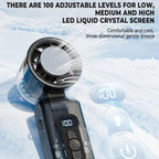 High Speed Folding Cooling Fan Powerful Semiconductor Handheld Turbine Fan