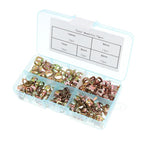 M6/M10 Automotive Fuel Line Mini Spring Hose Clamp Set, 75pcs /Set