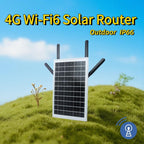 EAU 4G Solar SIM Card WiFi 6 Router Waterproof Outdoor 4G To WiFi Cable