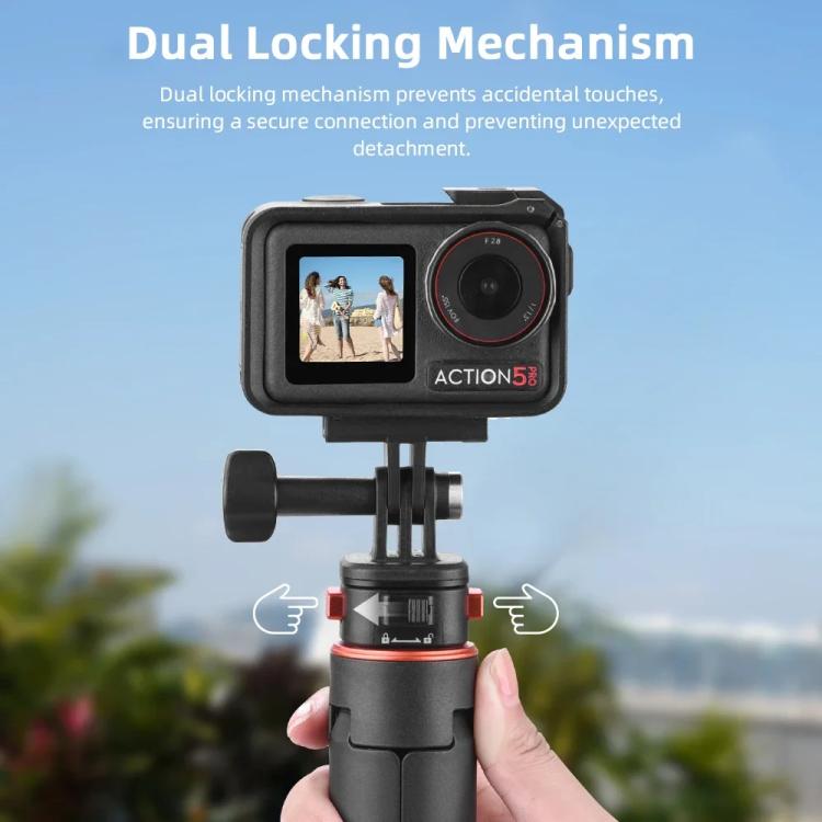 Flymile 1.63m Magnetic Quick-Release Tripod Selfie Stick for Action Cameras for Vlogging, Outdoor Sports, FLY018_2