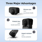 For DJI Osmo 360 Camera Silicone Lens Cap Dustproof & Anti-Scratch Lens Cover Protector