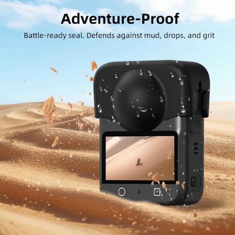 For DJI Osmo 360 Camera Silicone Lens Cap Dustproof & Anti-Scratch Lens Cover Protector