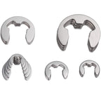 400pcs /Set 1.5-15mm Stainless Steel E-Type Open Circlips Boxed, 400pcs /Set