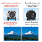 For Insta360 X5 Camera Anti-Fog Snap-On Protective Lens Cover Lens Guards