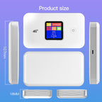 MF801 4G CAT7 Dual Band Portable WIFI LTE 300M Wireless Plug-in Router Color Screen Mobile Hotspot, MF801