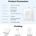 E8 4G Mini CPE Wireless Plug Card Router Dual Network Port WiFi6 Wireless Hotspot, E8