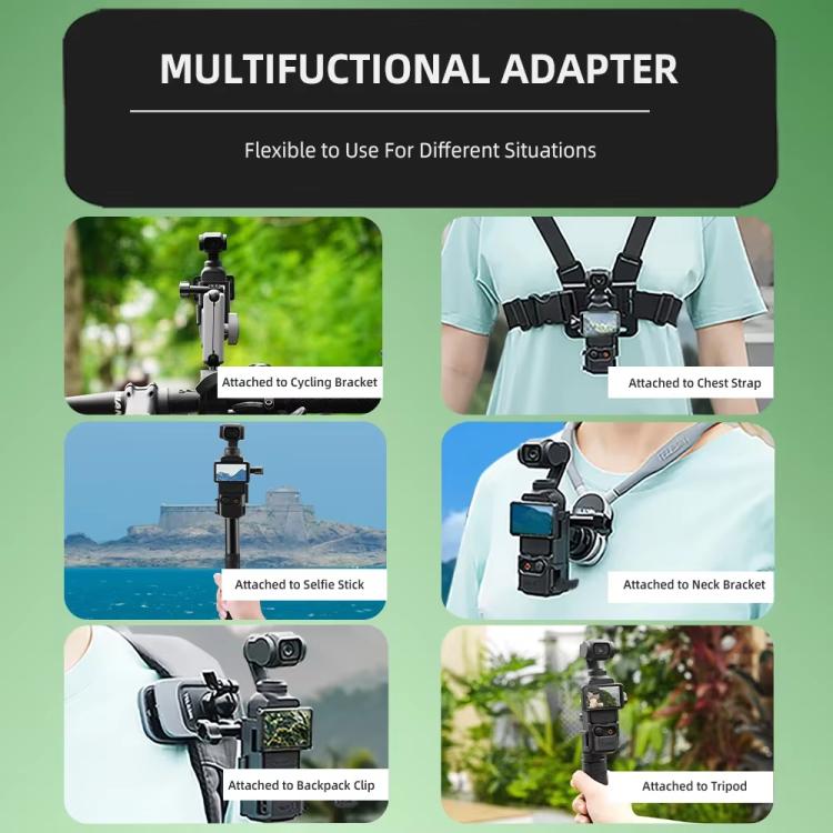 For DJI Osmo Pocket 3 Flymile Multi-Purpose Adapter Frame Expandable Mount