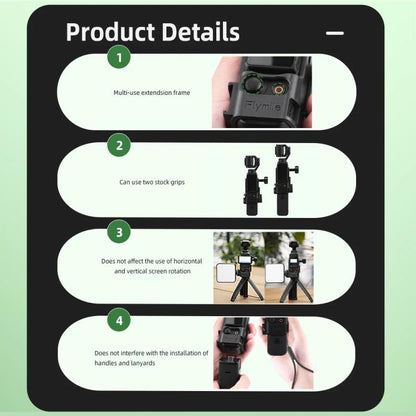 For DJI Osmo Pocket 3 Flymile Multi-Purpose Adapter Frame Expandable Mount