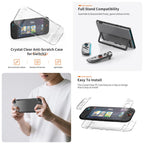 For Nintendo Switch 2 JYS 5-in-1 Crystal Case Full Protection Set Includes Console Shell, Joy-con & Pro Controller Cover, Faceplate, Game Cartridge Case, JYS-NS2326