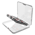 ipega Crystal Game Card Case For Nintendo Switch 2/Switch with 12 Game Card Slots Secure Locking Design, PG-SW2107