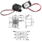 5pcs Active Mechanical Piezoelectric Rat Insect Repellent Buzzer, 3V, 6V, 9V, 12V, 24V