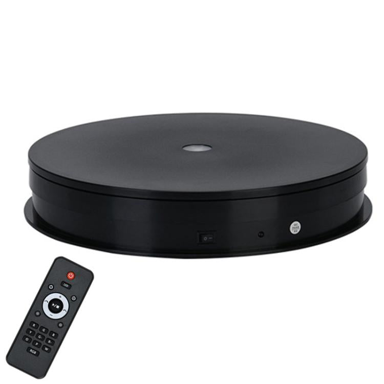Remote Control Light Rotating Tray Still Life Display Adjustable Speed Brightness Jewelry Stand, 20cm White Base White Light Direct Plug, 20cm Black Base White Light Direct Plug, 20cm White Base Colorful Light Direct Plug                               ...