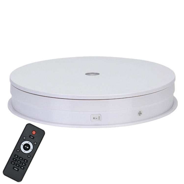 Remote Control Light Rotating Tray Still Life Display Adjustable Speed Brightness Jewelry Stand, 20cm White Base White Light Direct Plug, 20cm Black Base White Light Direct Plug, 20cm White Base Colorful Light Direct Plug                               ...