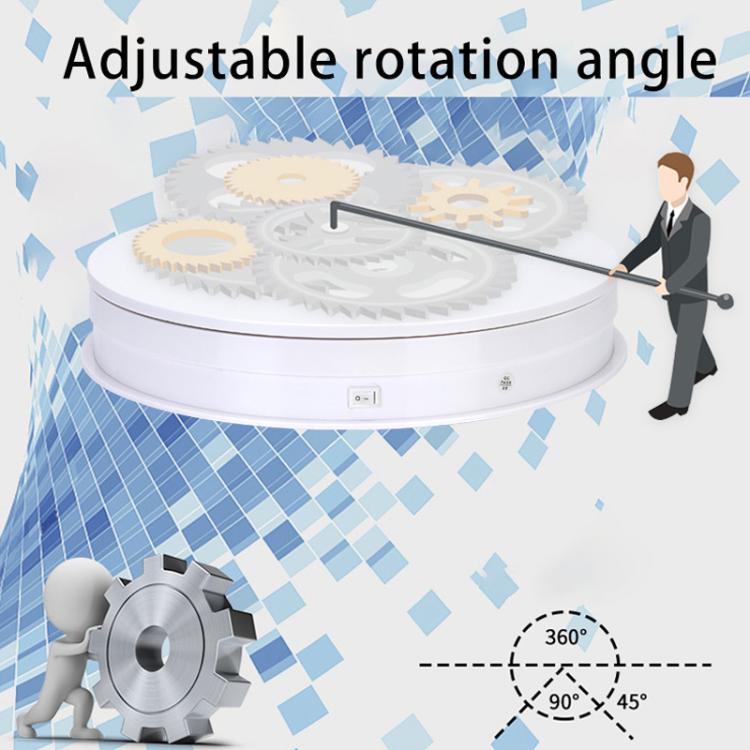 Remote Control Light Rotating Tray Still Life Display Adjustable Speed Brightness Jewelry Stand, 20cm White Base White Light Direct Plug, 20cm Black Base White Light Direct Plug, 20cm White Base Colorful Light Direct Plug                               ...