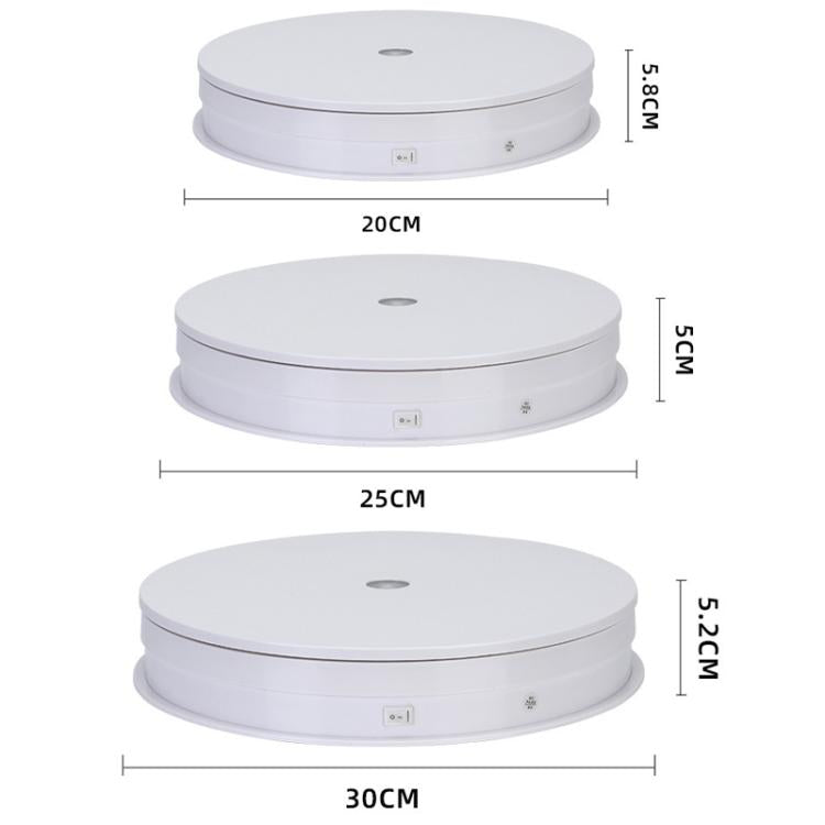 Remote Control Light Rotating Tray Still Life Display Adjustable Speed Brightness Jewelry Stand, 20cm White Base White Light Direct Plug, 20cm Black Base White Light Direct Plug, 20cm White Base Colorful Light Direct Plug                               ...