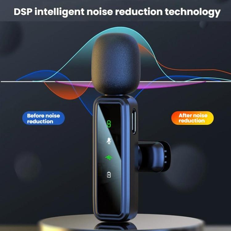 Wireless Collar Clip Microphone Smart Noise Reduction Mini Microphone, J82 Dual Mic 3 In 1 Interface 8pcs /Set, J81 1 To 2 Type-C Interface 9pcs /Set