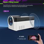 8K Home Theater Portable Android Projector With Smart Decoder, US Plug, EU Plug, UK Plug, AU Plug