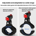 Action Camera Magnetic Quick Release Bike Mount, For GoPro HERO13 Black /12 Black /11 Black/10 Black/9 Black/8 Black, 360 Degree Damping Rotary, 180 Degree Adjustable