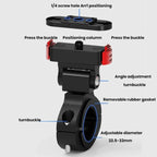 Action Camera Magnetic Quick Release Bike Mount, For GoPro HERO13 Black /12 Black /11 Black/10 Black/9 Black/8 Black, 360 Degree Damping Rotary, 180 Degree Adjustable