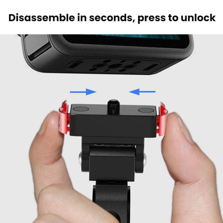 Action Camera Magnetic Quick Release Bike Mount, For GoPro HERO13 Black /12 Black /11 Black/10 Black/9 Black/8 Black, 360 Degree Damping Rotary, 180 Degree Adjustable