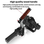Gimbal Wooden Handle Chute Snail Gimbal Side Handle Grip,For DJI RS 4 Mini / 4 PRO / 3 / 3 Mini / 3 PRO / 2, Single Handle, With Chute, With Chute And Snail Gimbal
