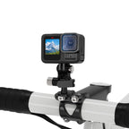 Bicycle Stem Camera Mount Cycling Front Light Bracket For Shooting, 1/4 Arri Positioning, 1/4 Front Rear Adjustment, 3 Card One Click Clamping, 1/4 Universal Damping Adjustment, 3 Card 360 Degree Damping Rotation Adjustment, 17mm Ball Head