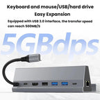 7 In 1 Type-C Docking Station 4K 60Hz Gaming Expansion Dock, BS-107
