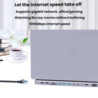 14 In 1  Type-C Docking Station USB HUB Multi Port Hub Laptop Converter, BT14E