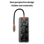 Type-C Docking Station USB HUB Multi Port Hub Computer Converter, SW6H, SW10V-PRO