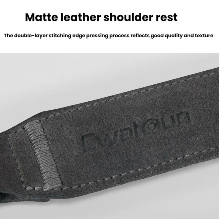 Cwatcun D213  Medium Universal Camera Shoulder Strap Matte Leather Quick Release Strap, D213