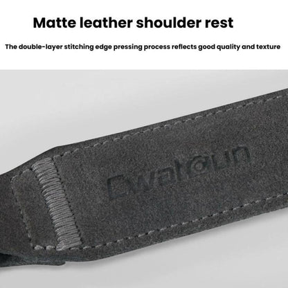 Cwatcun D213  Medium Universal Camera Shoulder Strap Matte Leather Quick Release Strap, D213