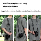Cwatcun D213  Medium Universal Camera Shoulder Strap Matte Leather Quick Release Strap, D213
