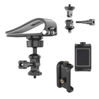 Car Sun Visor Bracket Panoramic Sports Camera Phone Vehicle Mount Base, With Phone Clip