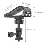 Car Sun Visor Bracket Panoramic Sports Camera Phone Vehicle Mount Base, With Phone Clip