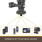 Car Sun Visor Bracket Panoramic Sports Camera Phone Vehicle Mount Base, With Phone Clip